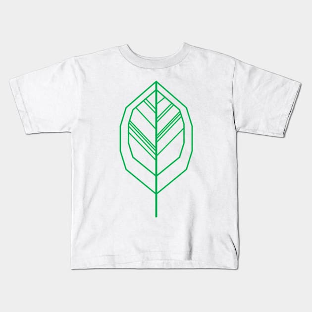 Green Leaf Protect The Earth Kids T-Shirt by strangelyhandsome